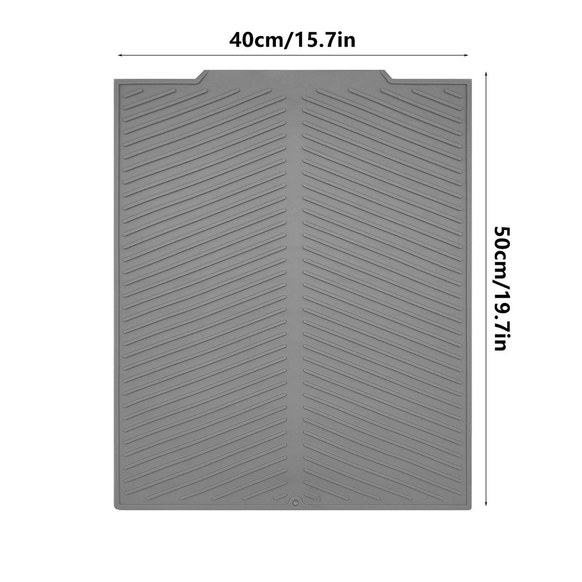 Aanrecht Drainage Mat Hoge Temperatuur Siliconen Keuken Drainage Mat Snelle Drainage Potten, Vaatwasmachinebestendig