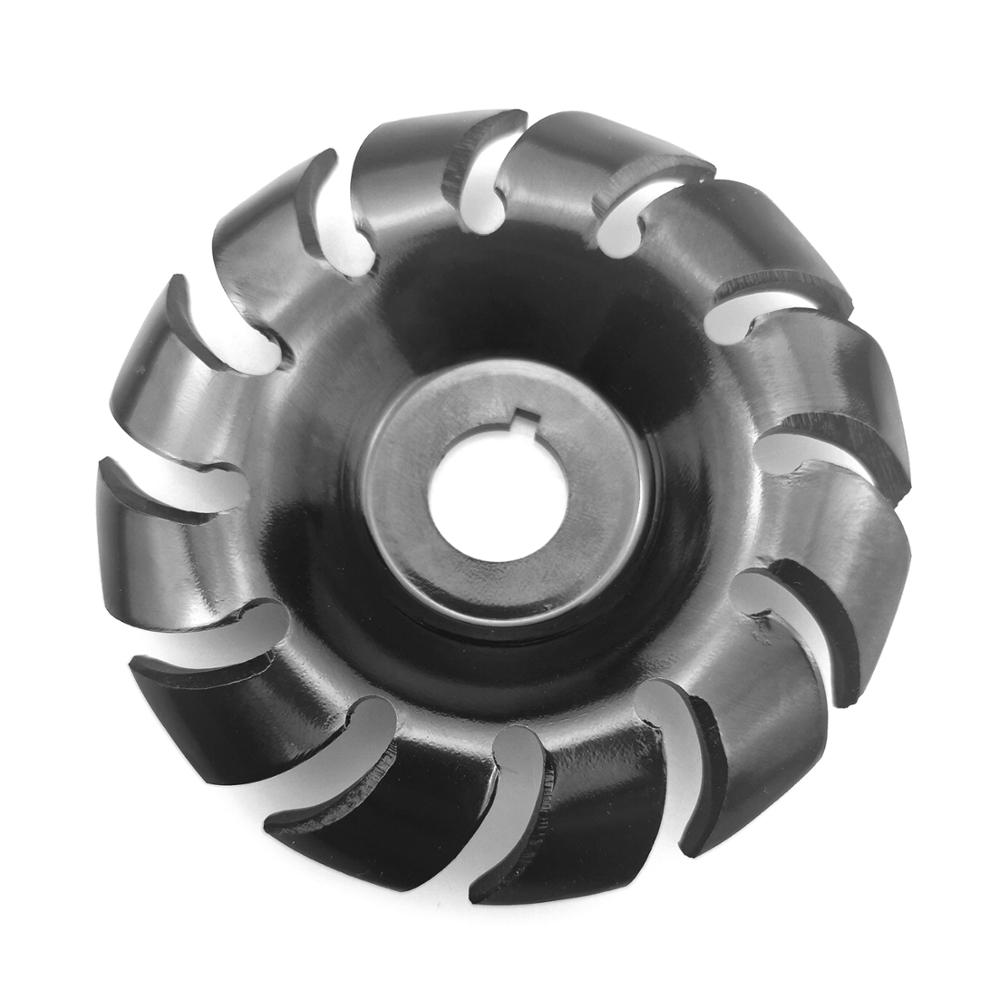 Manganstål 90mm 12 tänder träsnideri skiva 16mm borrslipmaskin formningsskiva för 100 115 vinkelslipar träbearbetningsverktyg