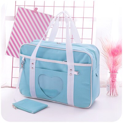 Bolsos de para mujer , mochilas escolares de hombro y de viaje para niñas, bolsas de equipaje casuales de gran capacidad, bolso de mano de lona para mujer: blue