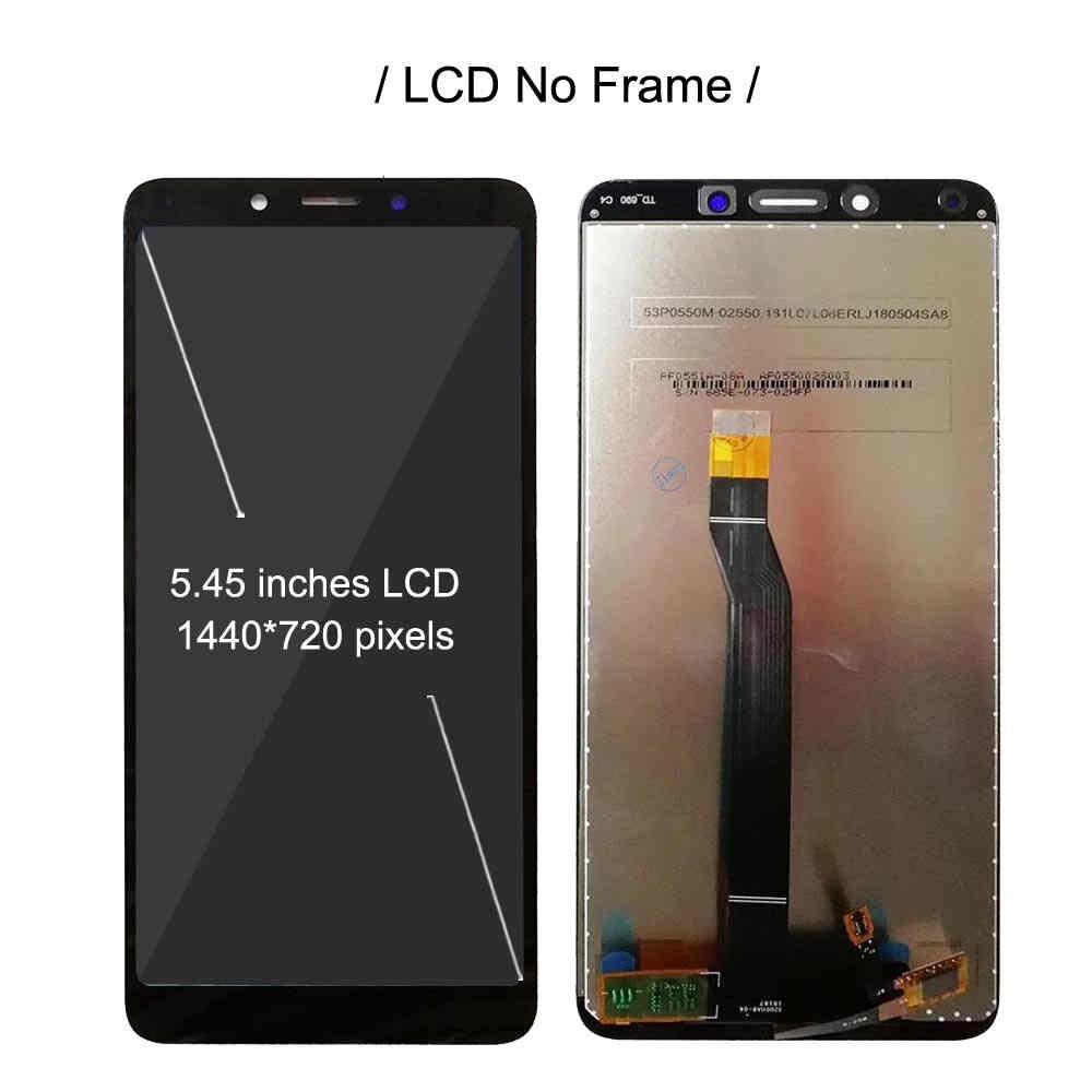 5.45 " lcd med ramme for xiaomi redmi 6 m1804 c 3dg lcd redmi 6a m1804 c 3cg display digitizer berøringsskjermmontering redmi 6a display