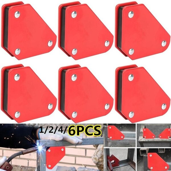 1/2/4/6 PCS 9LB Angolo di Saldatura Locator Magnete Magnetico Angolo Frecce Saldatore Supporto della Saldatura 45/90/135 gradi di Angolo di Saldatura