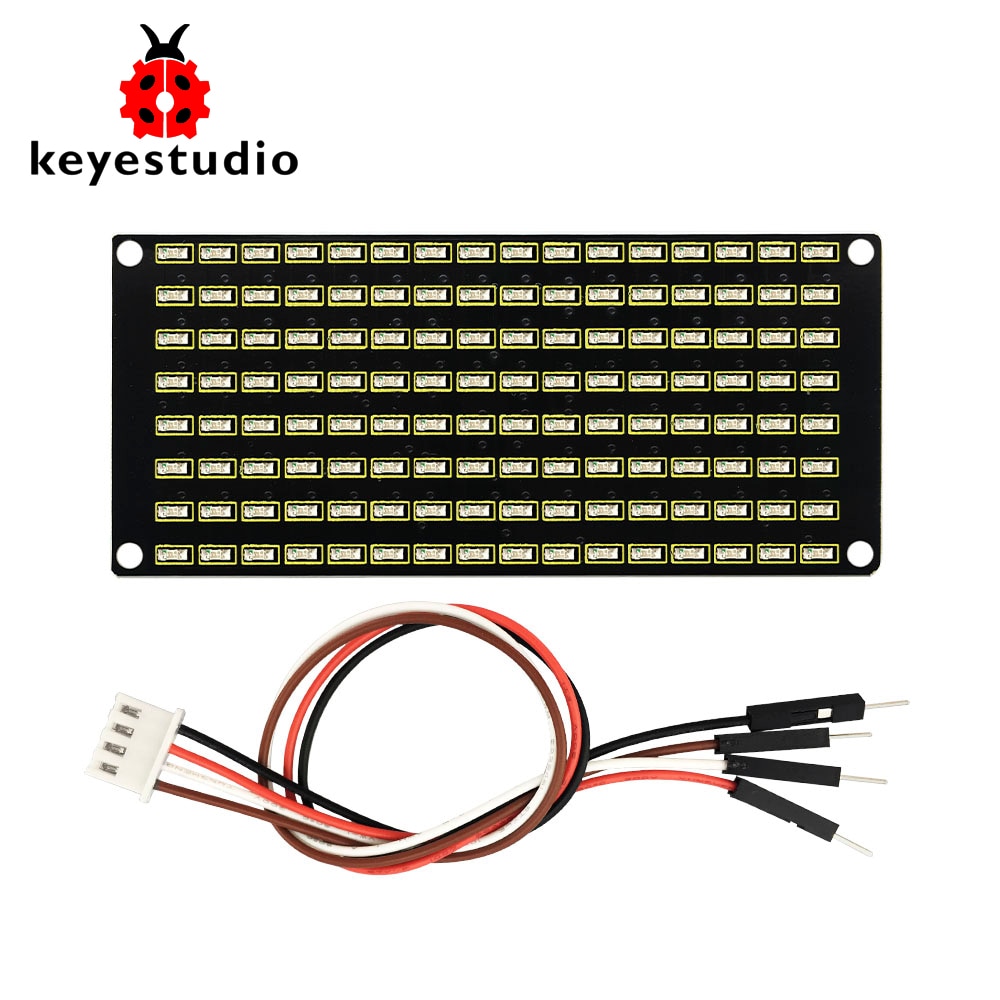 Keyestudio 8X16 Led Dot Matrix Board Module Met Ph 2.54 Connector + 4Pin Kabel Voor Arduino