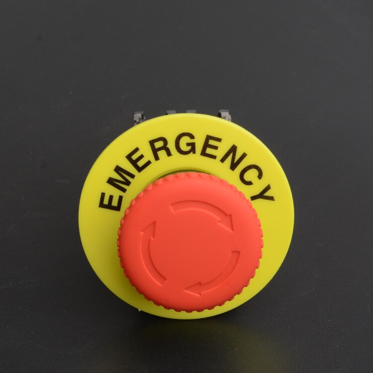 22mm nødstopknap tegn gul plade advarselscirkel nødstopknap kontakt nødstop advarselscirkel tegn