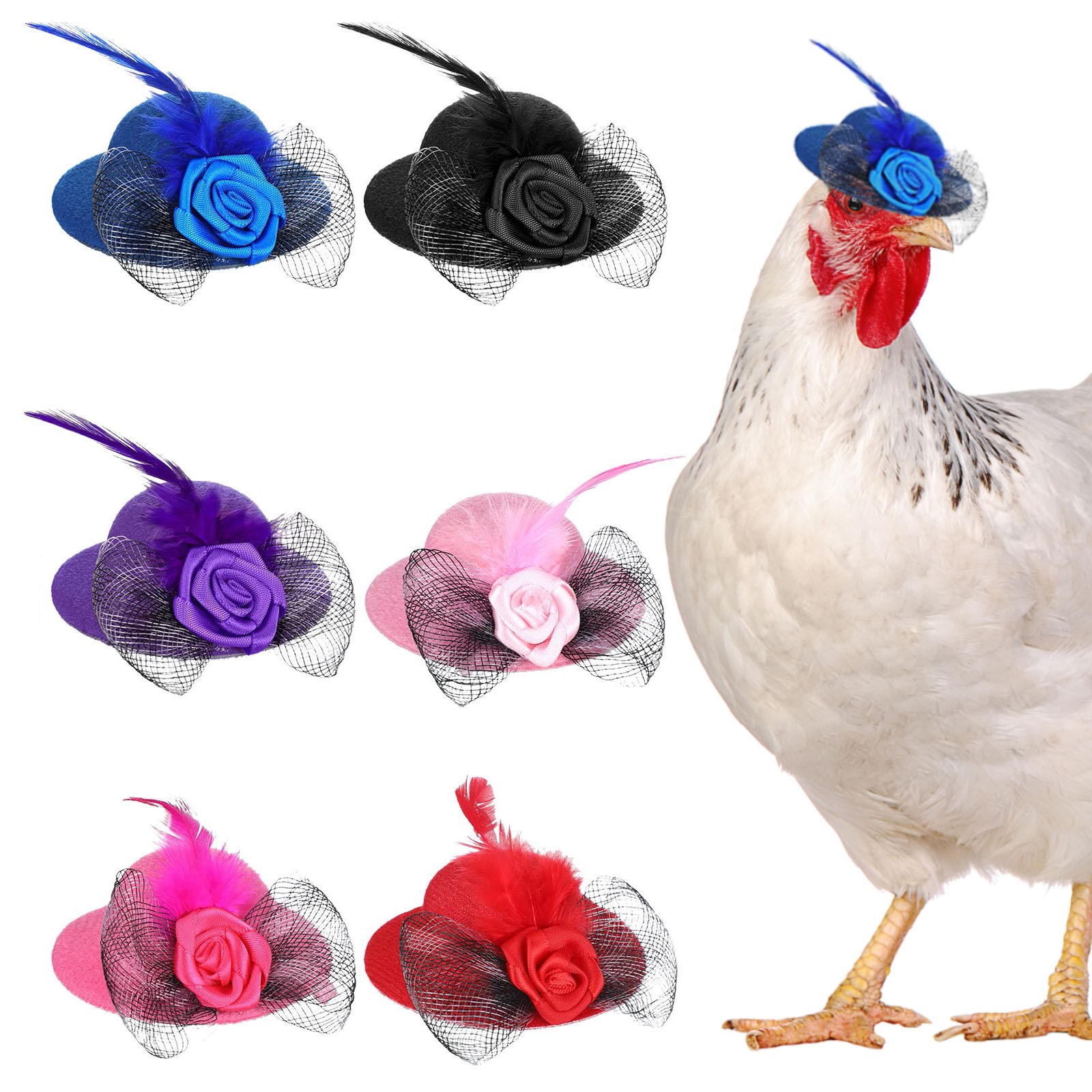 Hühner Hütte für Hühner winzige Haustiere lustige Hühner zubehör Henne Zylinder für Hahn Ente Papagei Hamster GeflüGel stilvolle Show Kostüm