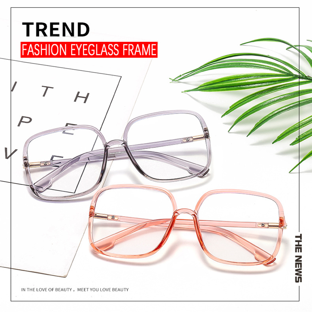 Gafas de Metal de gran tamaño para hombre y mujer, lentes con bloqueo de luz azul, cuadradas, Estilo Vintage, 1 unidad