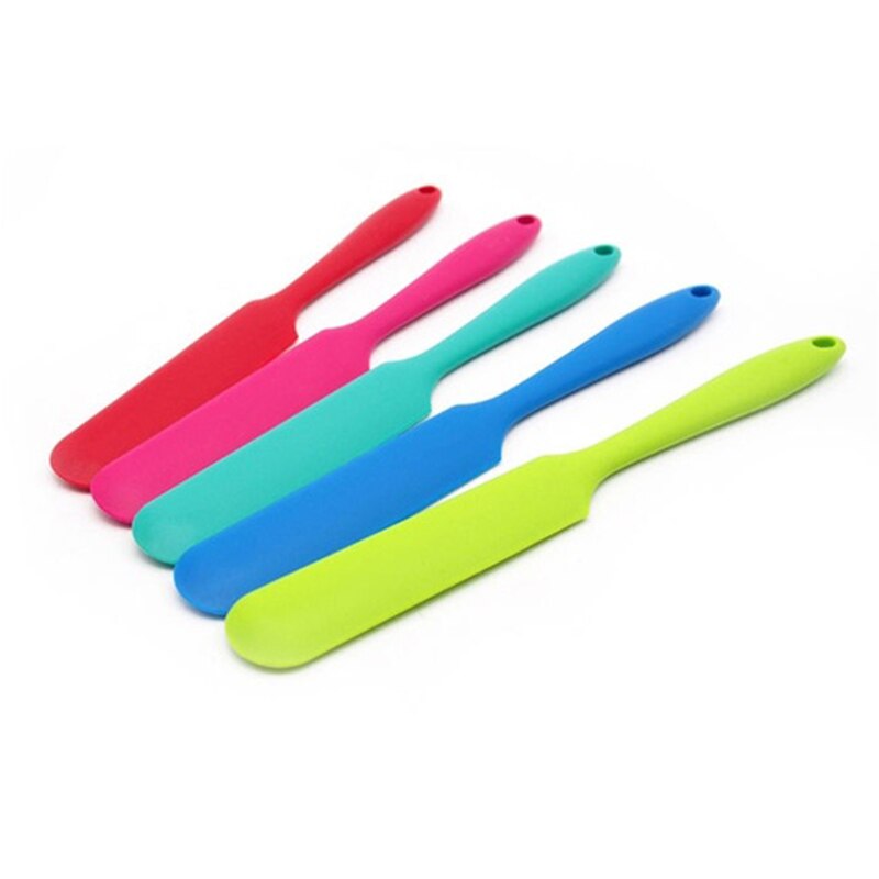 1 x Silicone Batter Spatula Cake Cream Mixer Long Handled Models Baking Scraper Random Color Dropshiipping
