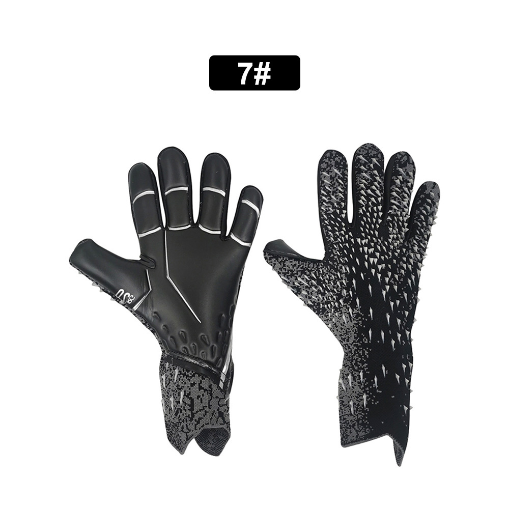 Professionele Voetbal Keeper Voetbal Handschoenen Anti-Slip Dikker Voetbal Keeper Handschoenen Vinger Bescherming Handschoenen Voetbal Equipmen: green