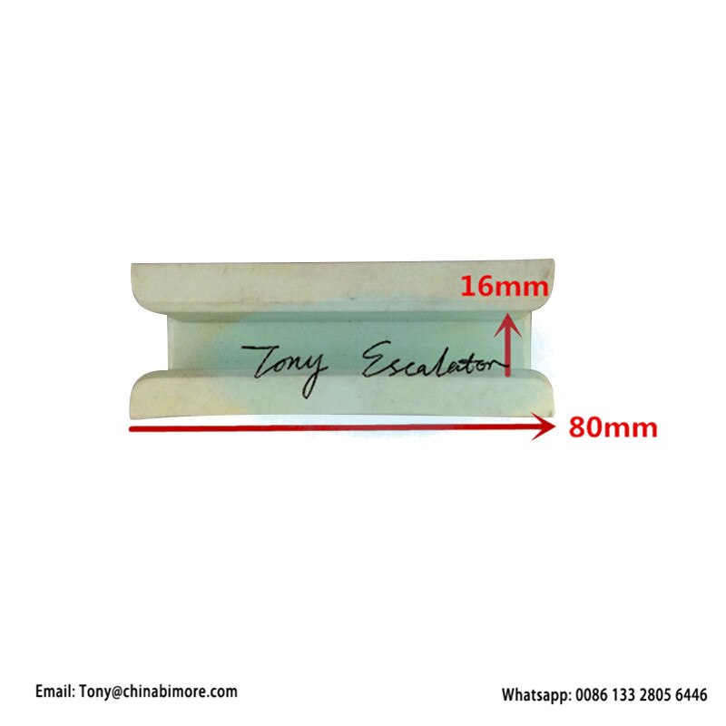 Elevator KM600641H16 Guide Shoe Insert L80MM GROOVE W10MM 16MM