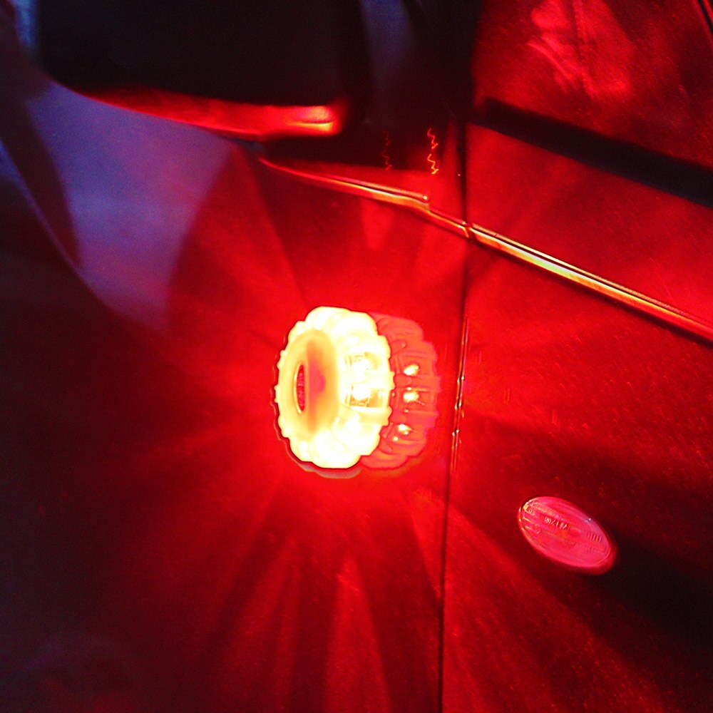 BORUiT 15 COB LED araba polis acil durum ışığı yanıp sönen uyarı çakarlı lamba çatı yol güvenliği lambası taşınabilir arıza sinyal ışığı