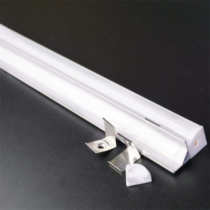 20inch 50cm corner profile ,16x16mm V shape led aluminium profile ,10mm 5V 12V 24V Strip channel,45 degree bar light housing