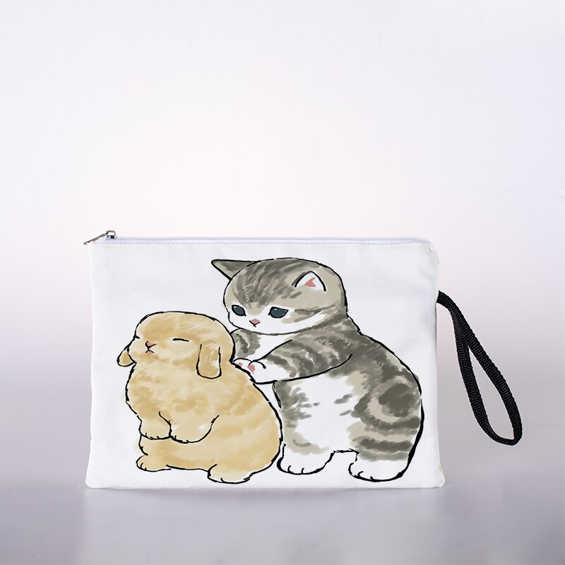 Öl malerei katze drucken kosmetik tasche, frauen kosmetik tasche, mädchen kosmetik tasche, weibliche Toilettenartikel lagerung tasche