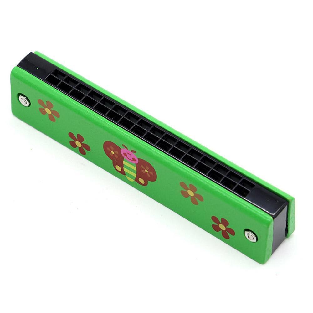 16 Holes Cute Harmonica Musical instrument Montessori Instrument Wind Children Cartoon Kids Pattern Toys Kids Educatio I9J9: butterfly