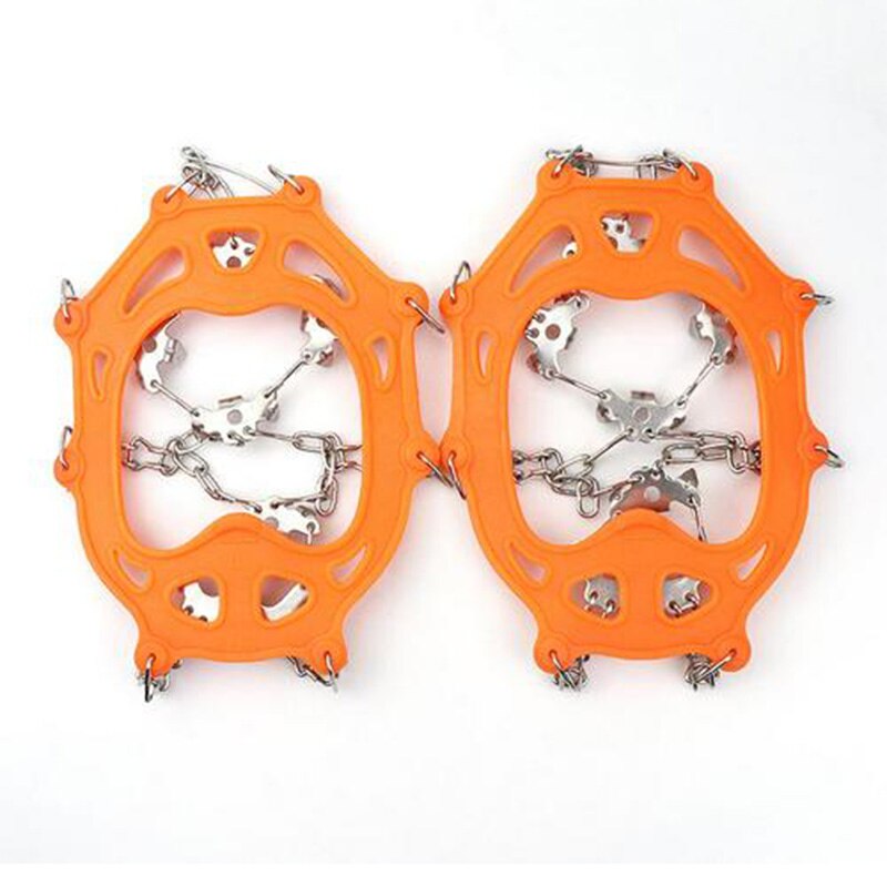 19 Teeth Claws Micro spikes Footwear Ice Traction System Crampons Non-slip Safe Camping & Hiking Accessories
