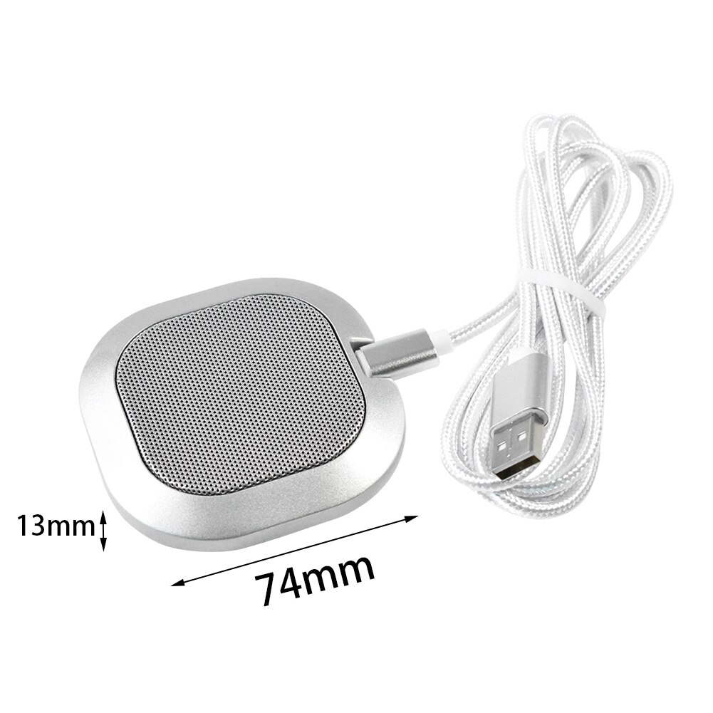 -40dB High Sensitivity Table Omnidirectional Microphone Plug And Play Desktop Computer USB Home Office Handsfree Call Interview