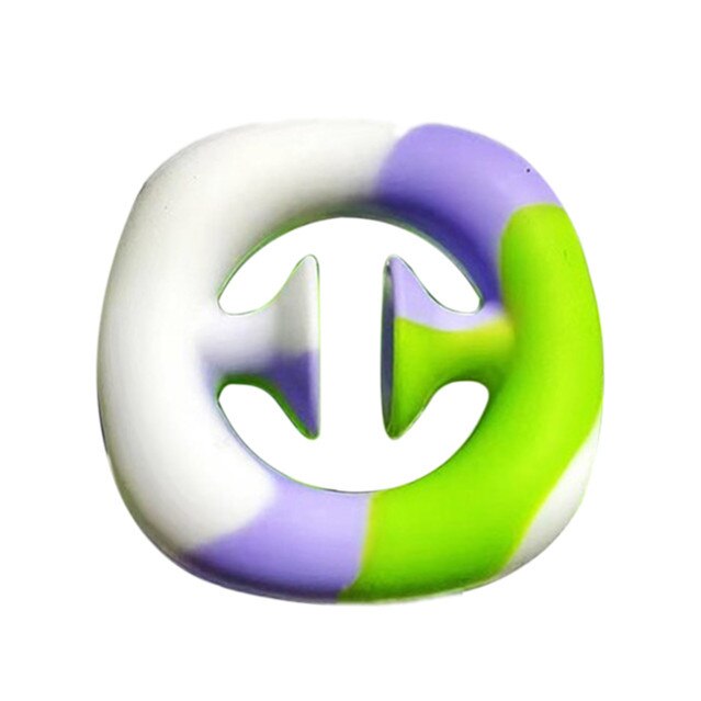 Anti Stress Fidget Toy Finger Hand Grip Simple Dimple Stress Reliever Adult Child Brinquedos Toys Decompression: B Multicolor