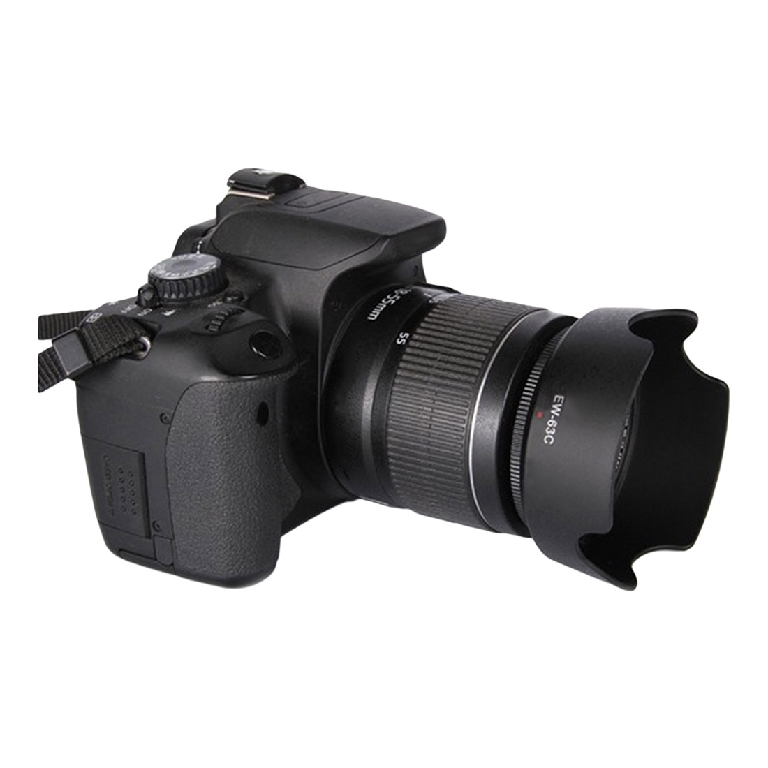 Universal EW-63C Camera Lens Hood for Canon EF-S 18-55mm f/3.5-5.6 IS 58mm Screw-in Tulip Flower Filter Thread Camera Lens Hood