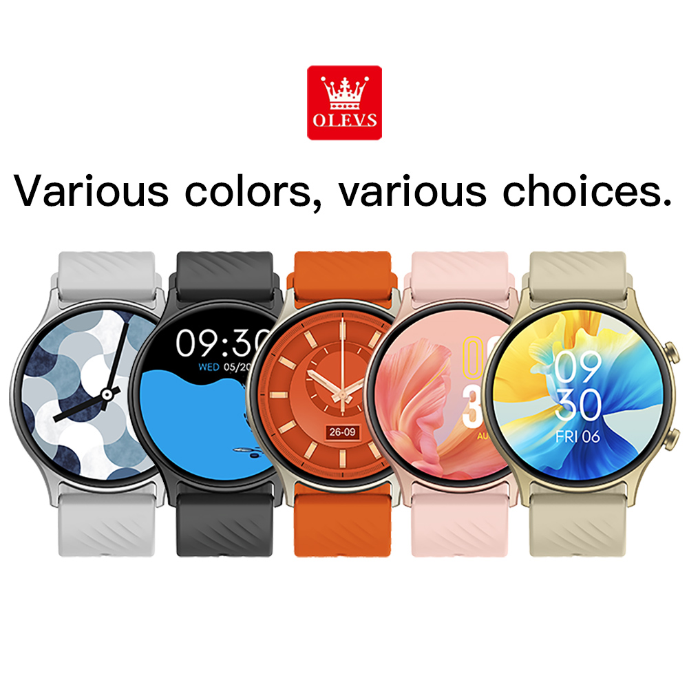 OLEVS 8204 Smart Watch Original Electronic Watch For Men and Women Bluetooth Sports Fitness AI Voice Assistant Smartwatch Reloj