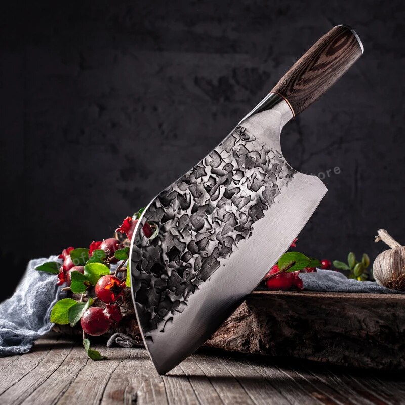 Forged Hammer Chopping Knife Boning Knife Kitchen Kitchen Knife Stainless Steel Meat Cleaver Slicing Knife Cooking Knife