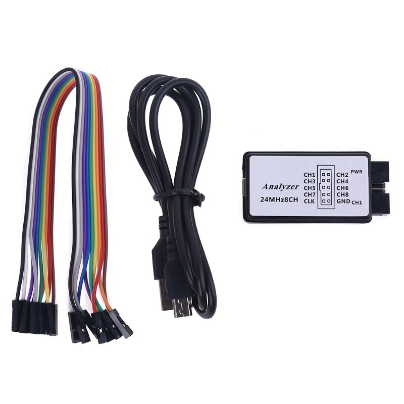 USB Logic Analyzer 24MHz 8 Channel 24M/seconds Debugger for ARM FPGA 8CH Microcontroller Debug