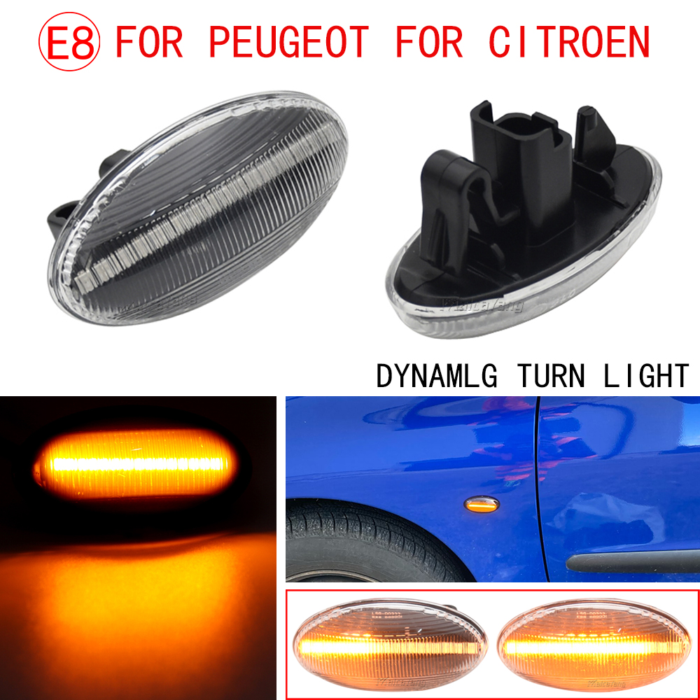 2 stuks voor Toyota Aygo Fiat Scudo dynamische led-richtingaanwijzer zijmarkeringslichten sequentiële knipperlichten