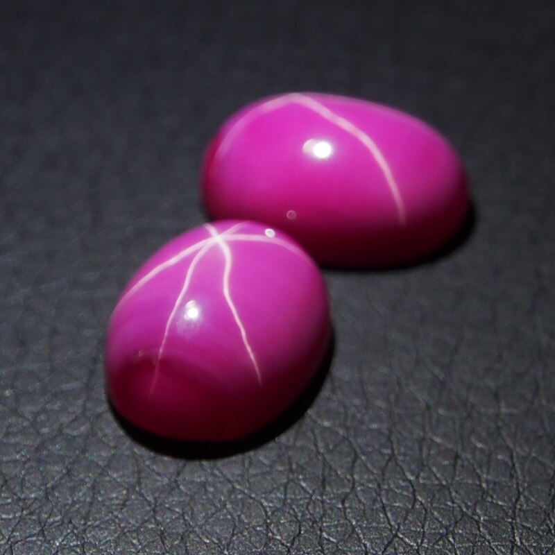 7*9mm 5 Stuk/veel Ruby Stone Ovale Cabochon Rode Ster Robijn voor ring