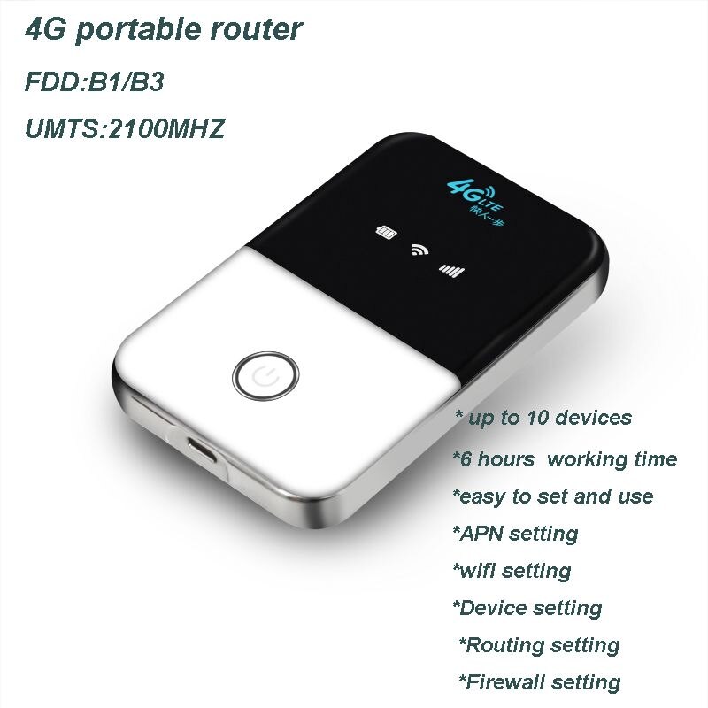 Ondersteuning voor  b1 b3 b5 b7 b20 draadloze auto lte wifi routers, draagbaar, 4g mifi met simkaartsleuf