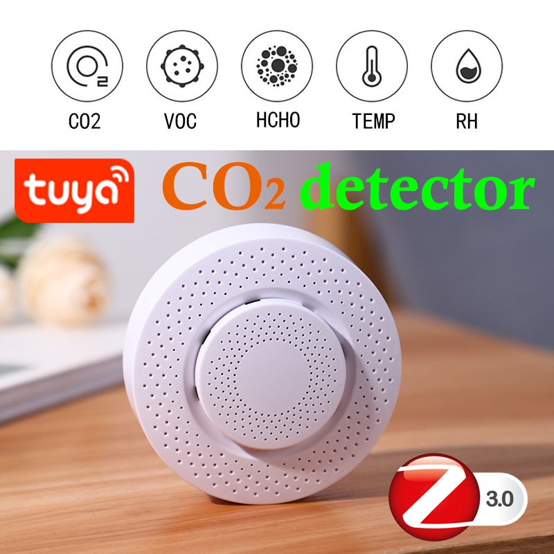 zigbee tuya CO2 sensor carbon dioxide detector sma... – Vicedeal