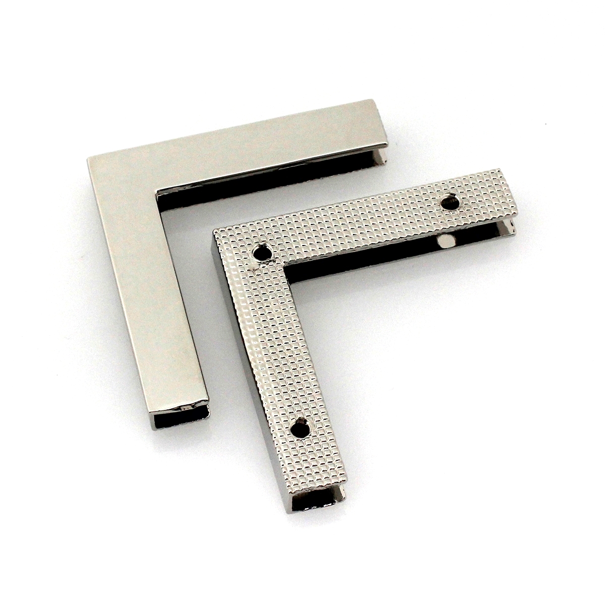 Een Paar Metalen Haakse Rand Gesp Zak Hoek Schroeven Clip Randen Protector Sluiting Voor Lederen Ambachten Hardware Accessoires: Antiek Zilver