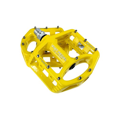 Pedales ultraligeros de aleación de magnesio para bicicleta de carretera, Pedal de rodamiento para ciclismo de montaña, Pie Grande, accesorios: yellow