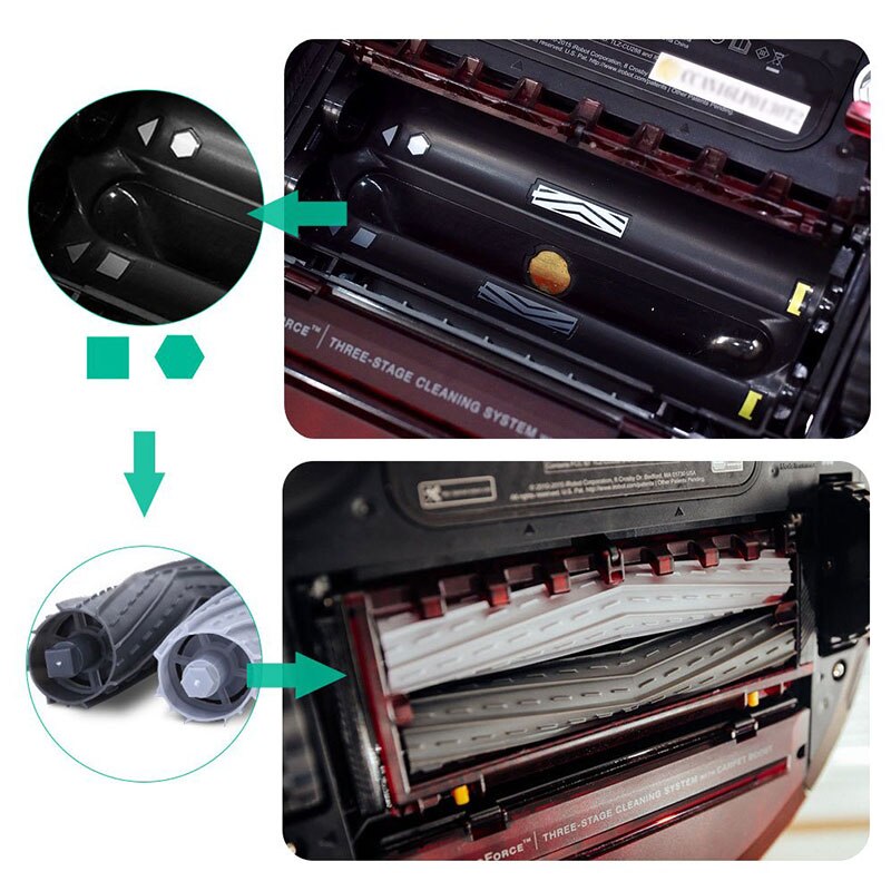 Accessoires Kits remplacement pour iRobot Roomba 800 900 série 870 880 890 960 980 aspirateur côté brosse filtre extracteur