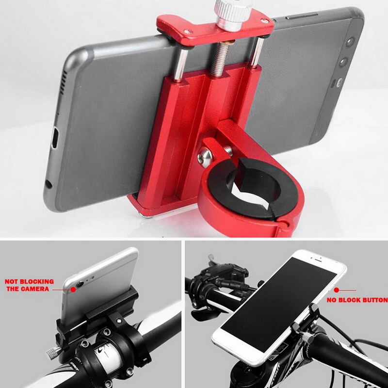 Aluminum Bicycle Phone Holder For Smartphone Outdoor Adjustable Support GPS Bike Phone Stand Mount Bracket Bicycle Accessories