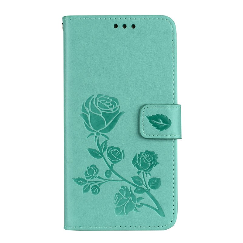 Veske til huawei  p9 lite vns -l21 vns -l31 p9 lite deksel veske coque for huawei  p9 lite lær flip veske til huawei  p9 lite: Grønn
