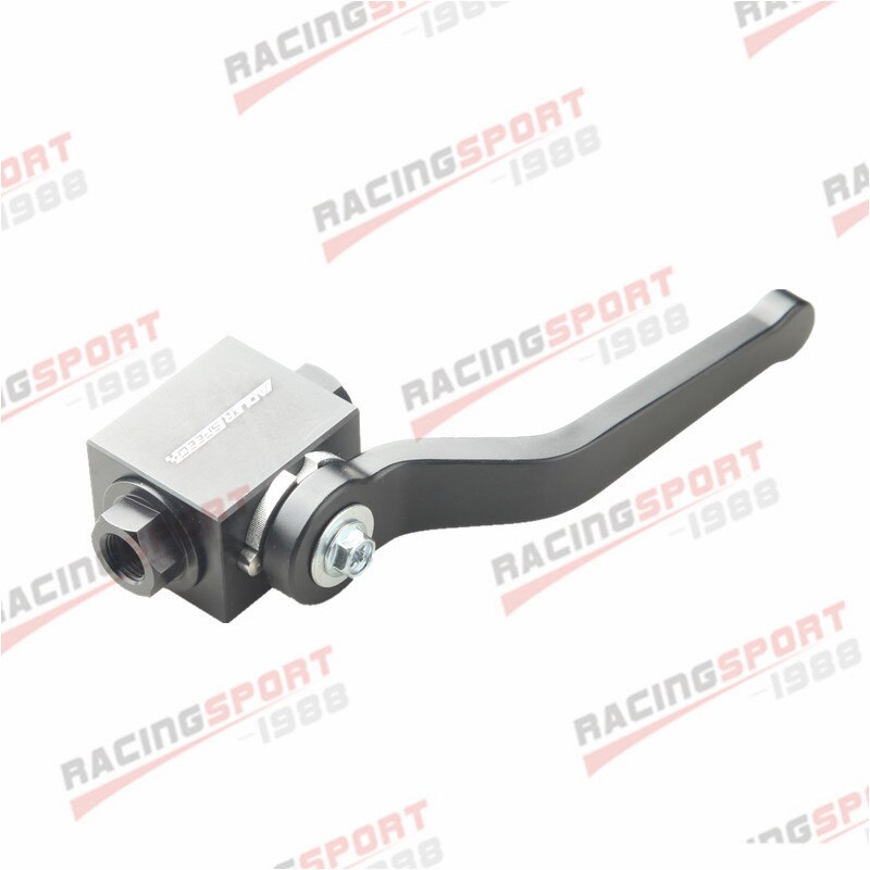 Brake Line Lock Shut Off Valve 1/8" NPT Billet Aluminium Valve BLACK