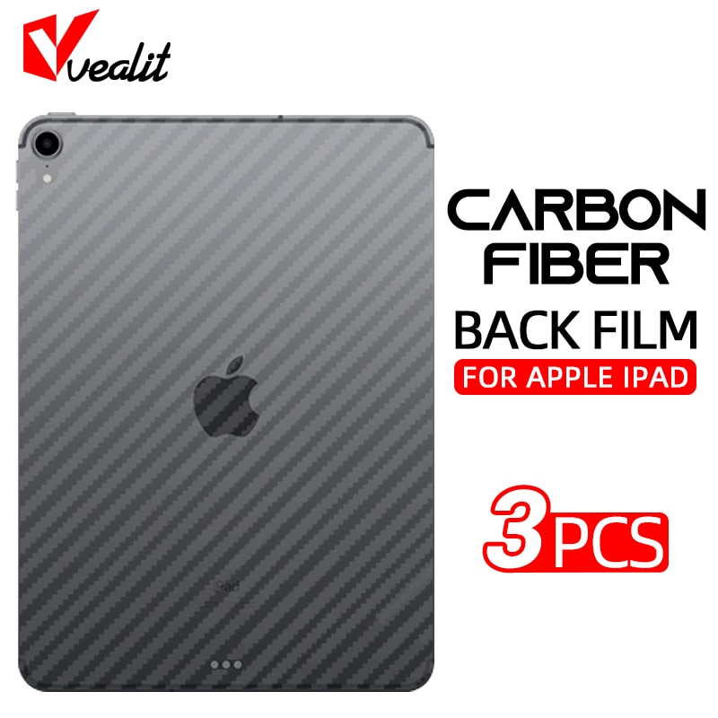 3Pcs Carbon Fiber Soft Back Protective Flim for Apple iPad Pro 11 10.5 9.7 Air 4 3 2 Mini 3 4 5 iPad 10.2 4 5 6 Screen Protector