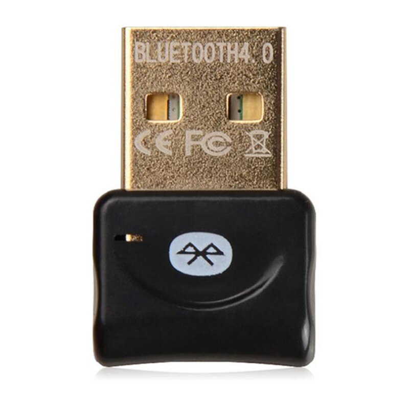 Micro USB Bluetooth Adapter CSR 4.0 USB Dongle Dual Mode Wireless Adaptador Bluetooth Receiver Transmitter For Computer Laptop: Black