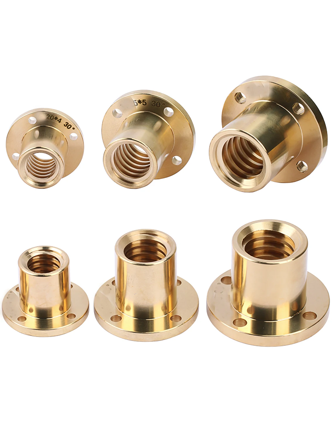 1Stck T10-T40 Durcheinander Blei Schraube Flansch murmeln Trapez Schraube Unterstützung murmeln DIY T8 Rechts/Verknüpfungen Gewinde für CNC 3D Drucker Teile Reparatur
