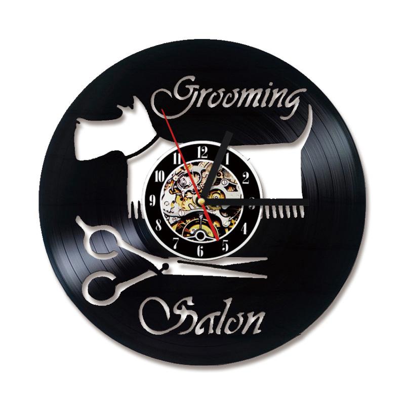 Rottweiler – horloge murale 3D LED en vinyle, horloge suspendue lumineuse, veilleuse, décor de chambre: E / With LED Light