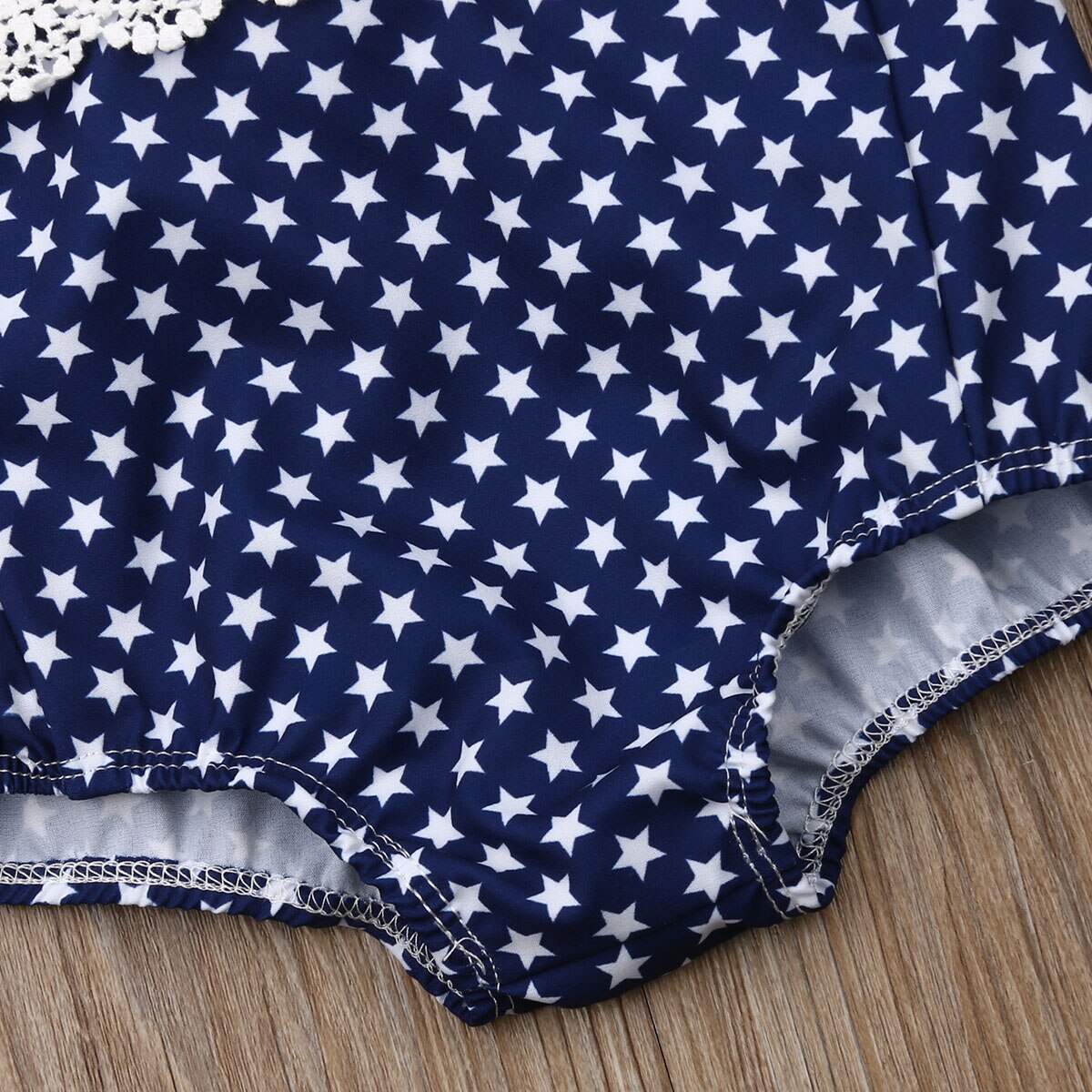 Independence Day Infant Baby Girls Boys Bodysuits Striped Patchwork Print Jumpsuits Summer Outfits