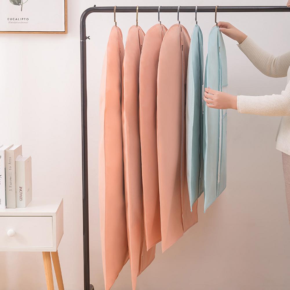 Bequem Non Woven Stoff Tuch Mantel Wiederverwendbare Staub-Proof Kleidung Abdeckung für Anzüge Kleidung Hängen Tasche