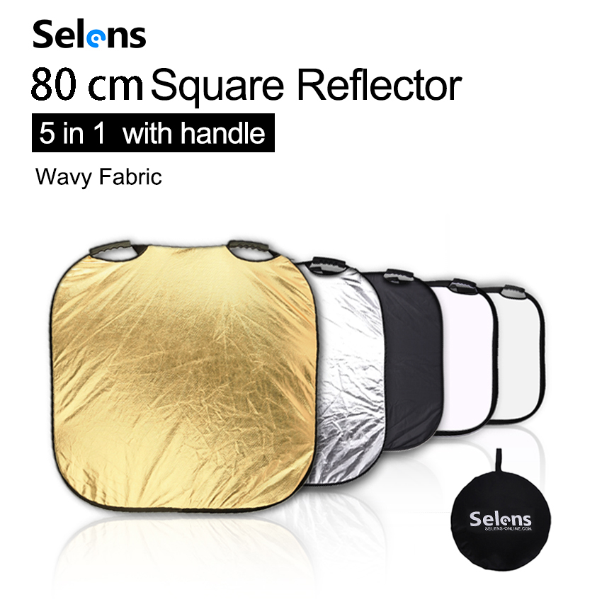 Selens 80 Cm 5 In 1 Reflector Fotografie Draagbare Licht Reflector Met Draagtasl Voor Fotografie Photo Studio Accessoires