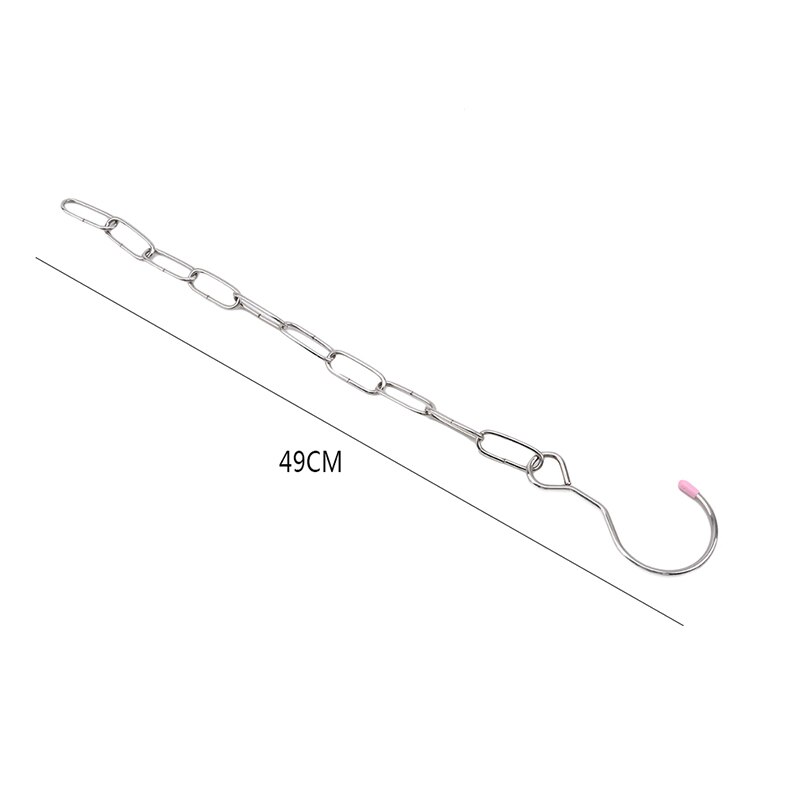 Multiple Clothes Metal Hanging Chain With Hook Apparel Shop Multi Coat Hangers Display Rings Clothing Rope