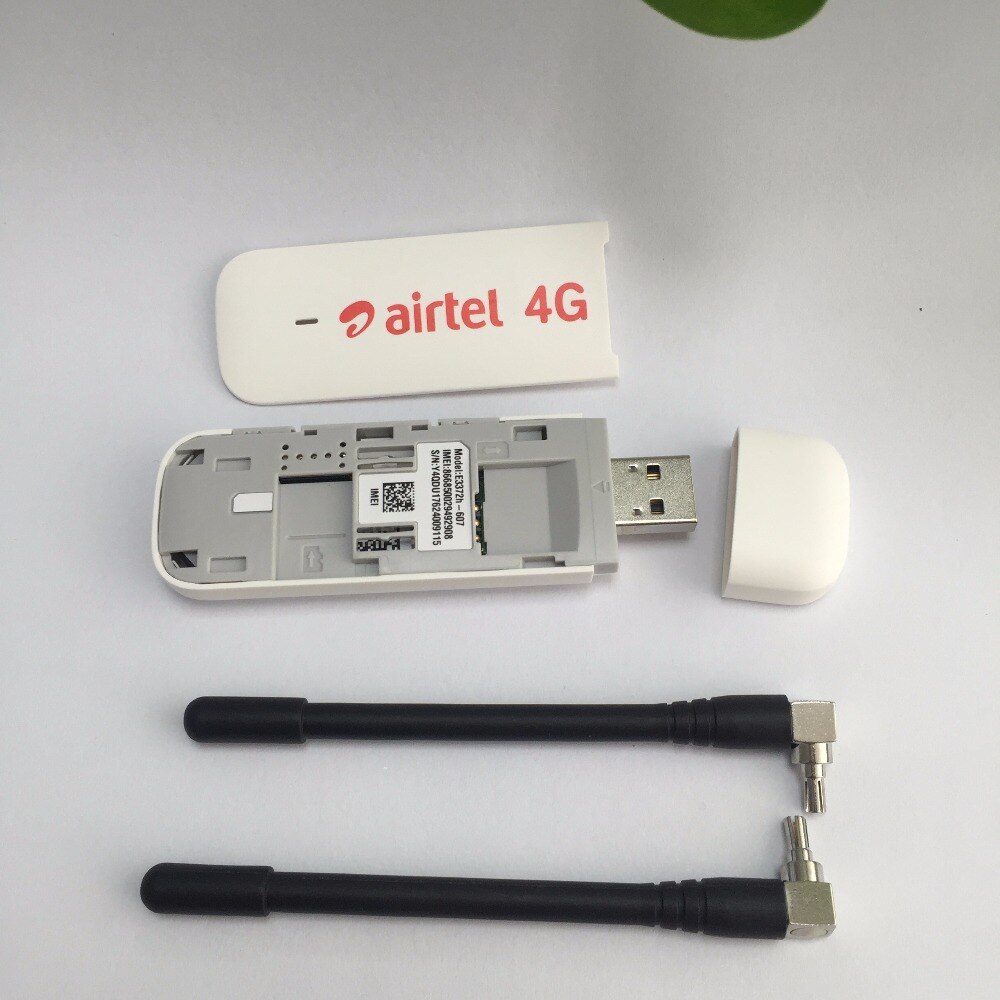 Entriegelte Huawei E3372 E3372h-607 Plus paar antenne 150 Mbps Modem 4G LTE Dongle USB 4G FDD-LTE 2100 1800 2600 900 Band 28 Band40