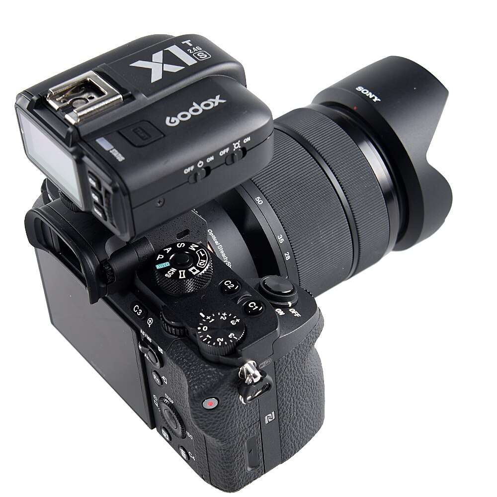 Godox  x1t- s ttl hss 2.4g flash sender trigger + xtr -16s modtager sæt til sony kamera  v850 v860