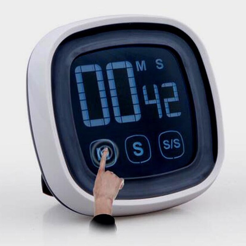 Large Touch Screen Digital Kitchen Timer Countdown Loud Stopwatch Alarm Interval N7MD
