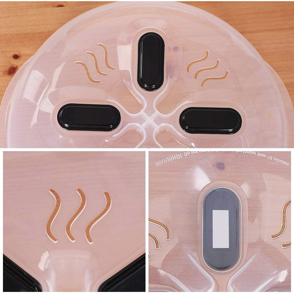 Safety Splatter Guard Magnet Food Microwave Hover Anti-Sputtering Cover with Steam Vents Magnetic Splatter Lid Heat Resistant