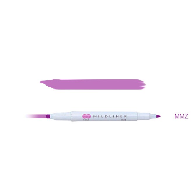 Original Zebra Mildliner Textmarker Dual Liner Textmarker Hersteller Stift Japanischen leicht Liner Textmarker Stift: MMZ