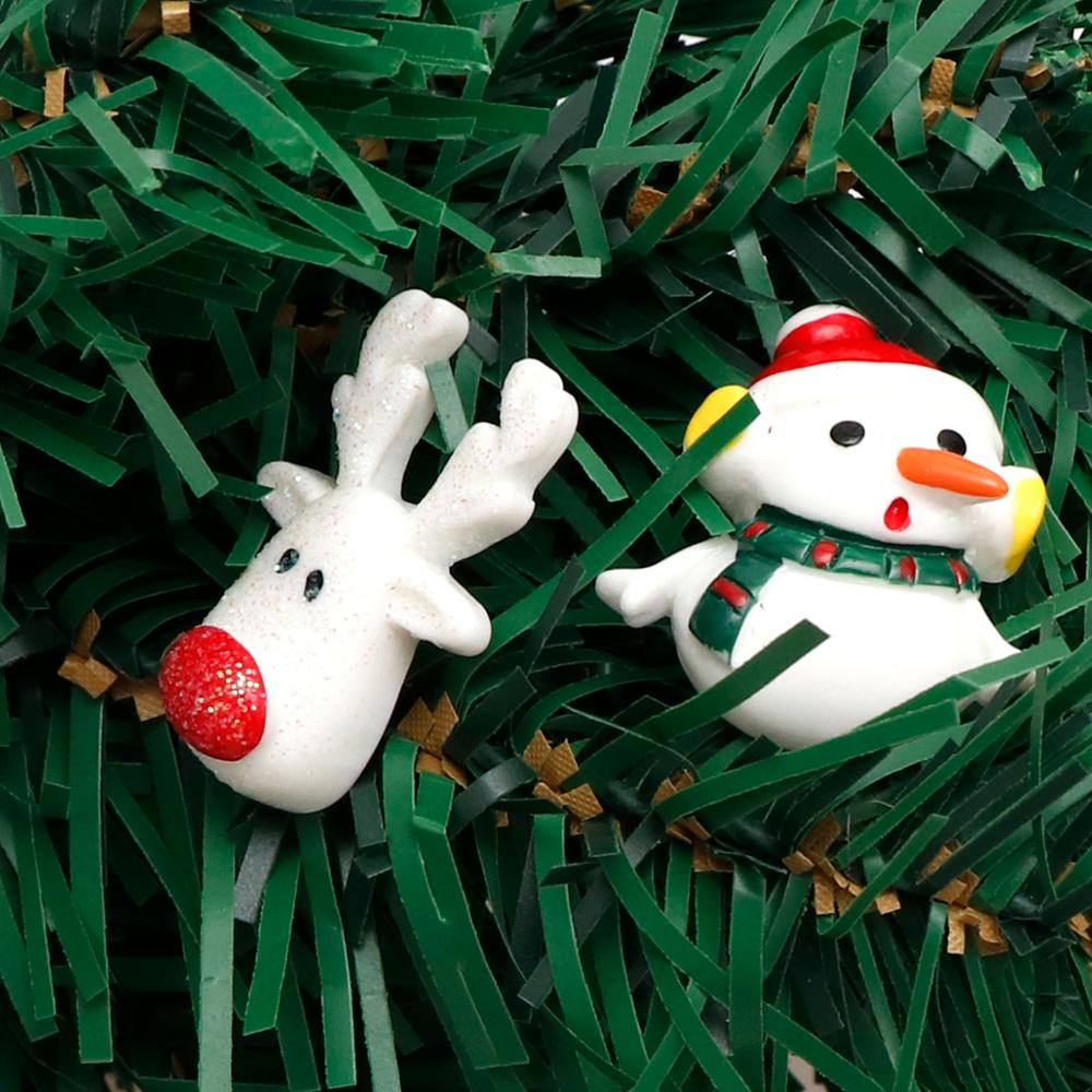 Christmas Snowman Santa Claus Resin Decoration Craft Flatback Cabochon Embellishments For Scrapbooking Diy Accessories