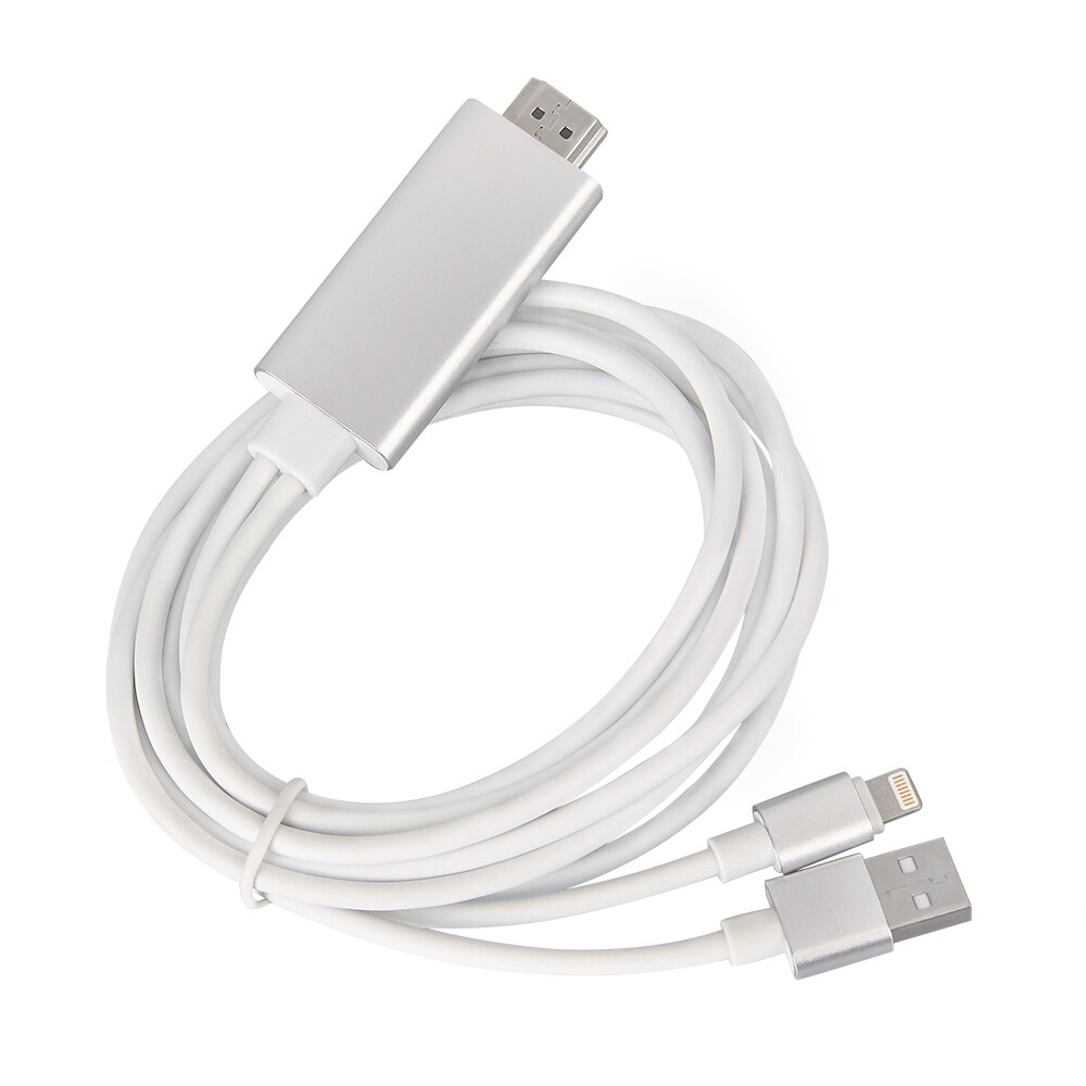 HDMI Cable for Lightning To HDMI Cable HDTV TV AV Adapter USB Cable 1080P