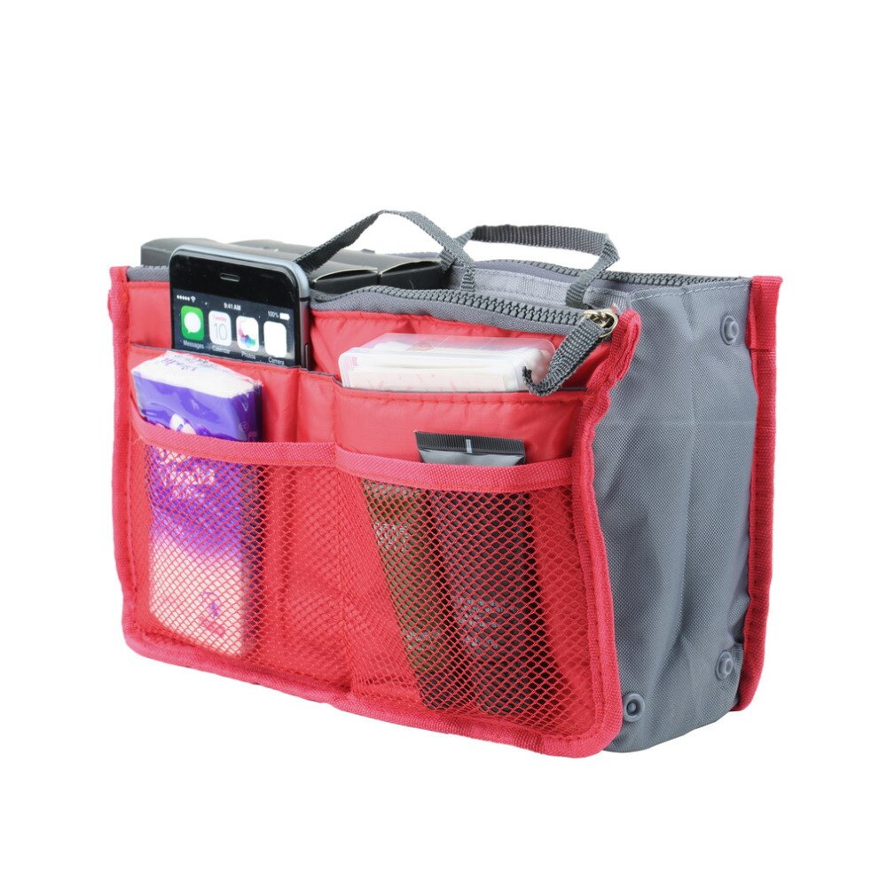 Ladies Organizer Bag Multi Functional Cosmetic Storage Handbag Bags Women Travel Makeup Insert Purse