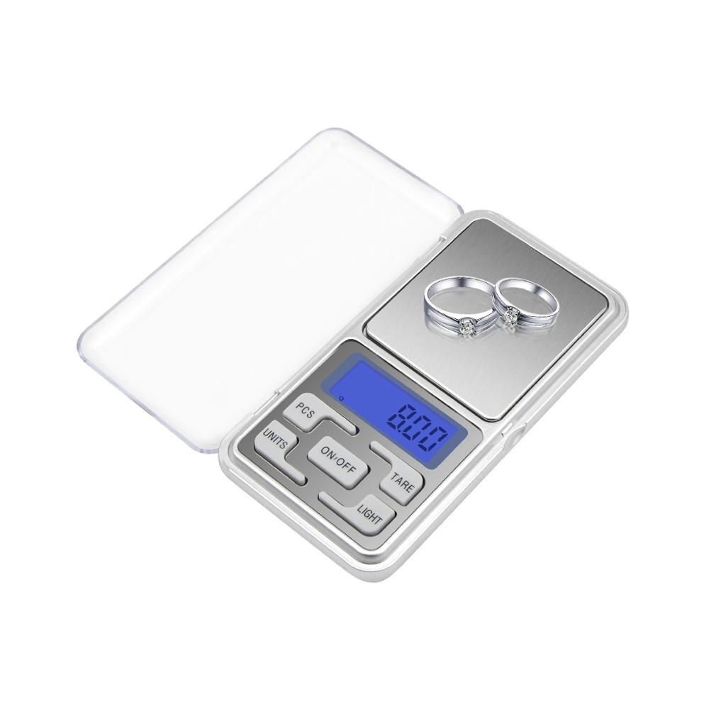 1Pcs Mini Digitale Weegschaal Hoge Nauwkeurigheid Backlight Elektrische Pocket Sieraden Gram Gewicht Voor Keuken